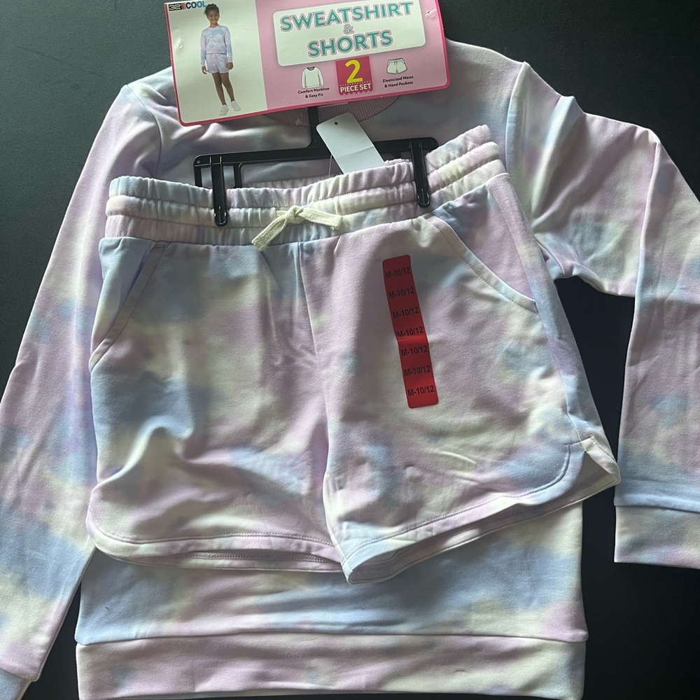 32 Degrees Youth 2-Piece Set Sweatshirt & Short Set NWT BRAND NEW TAGS ON